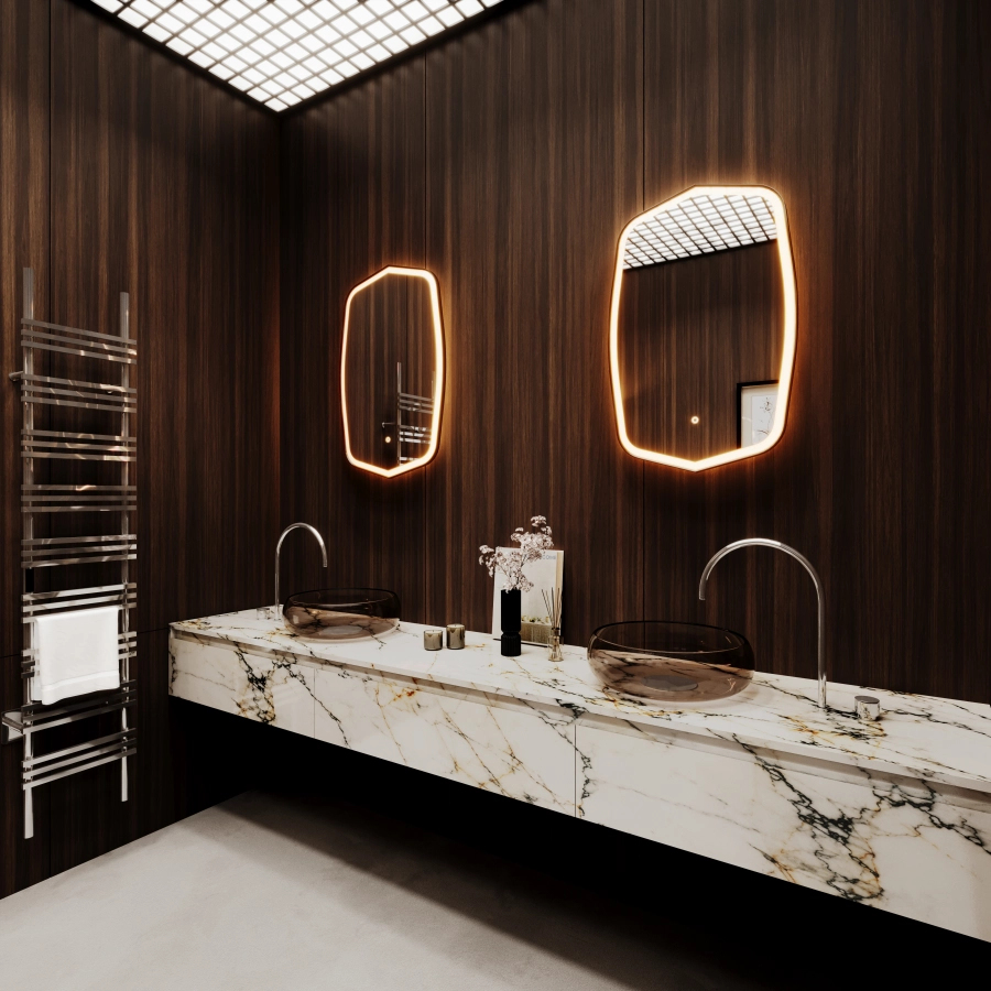 Vanity Led Mirror Valor 24 x 36 Black