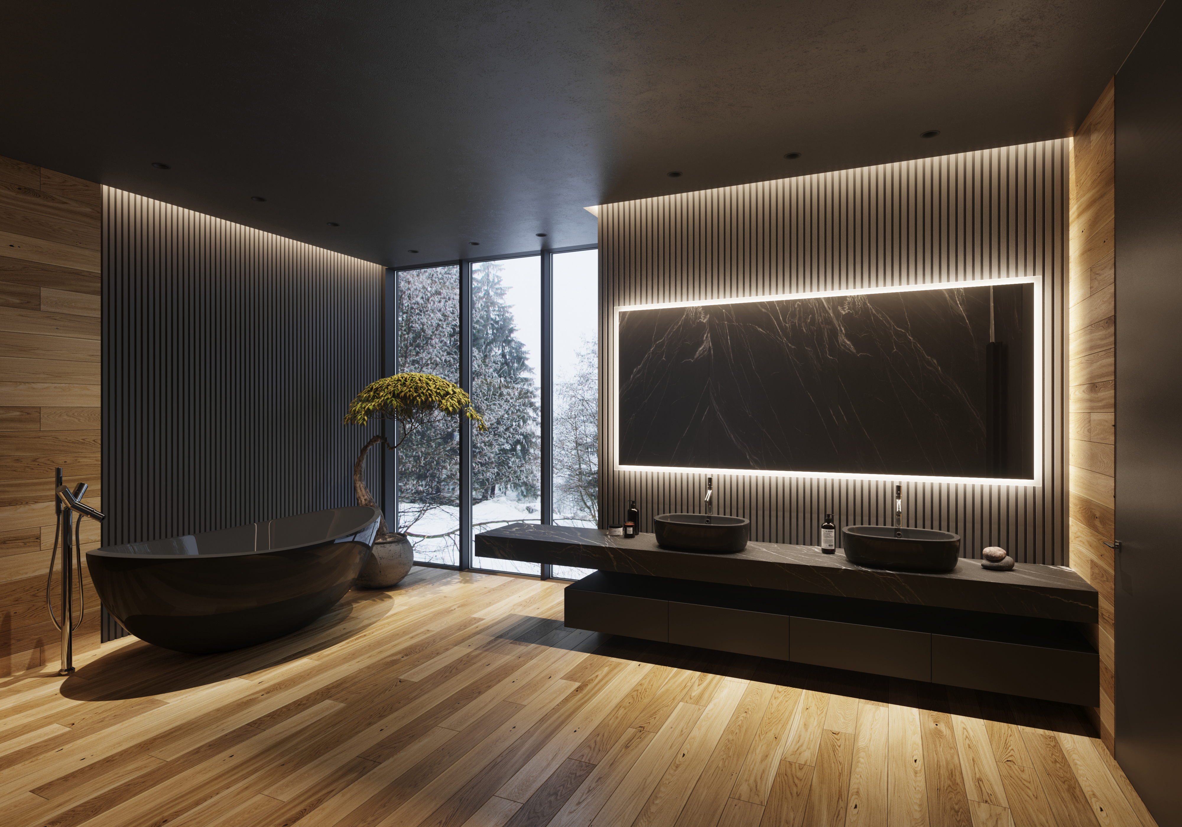 Led mirror living room cheap
