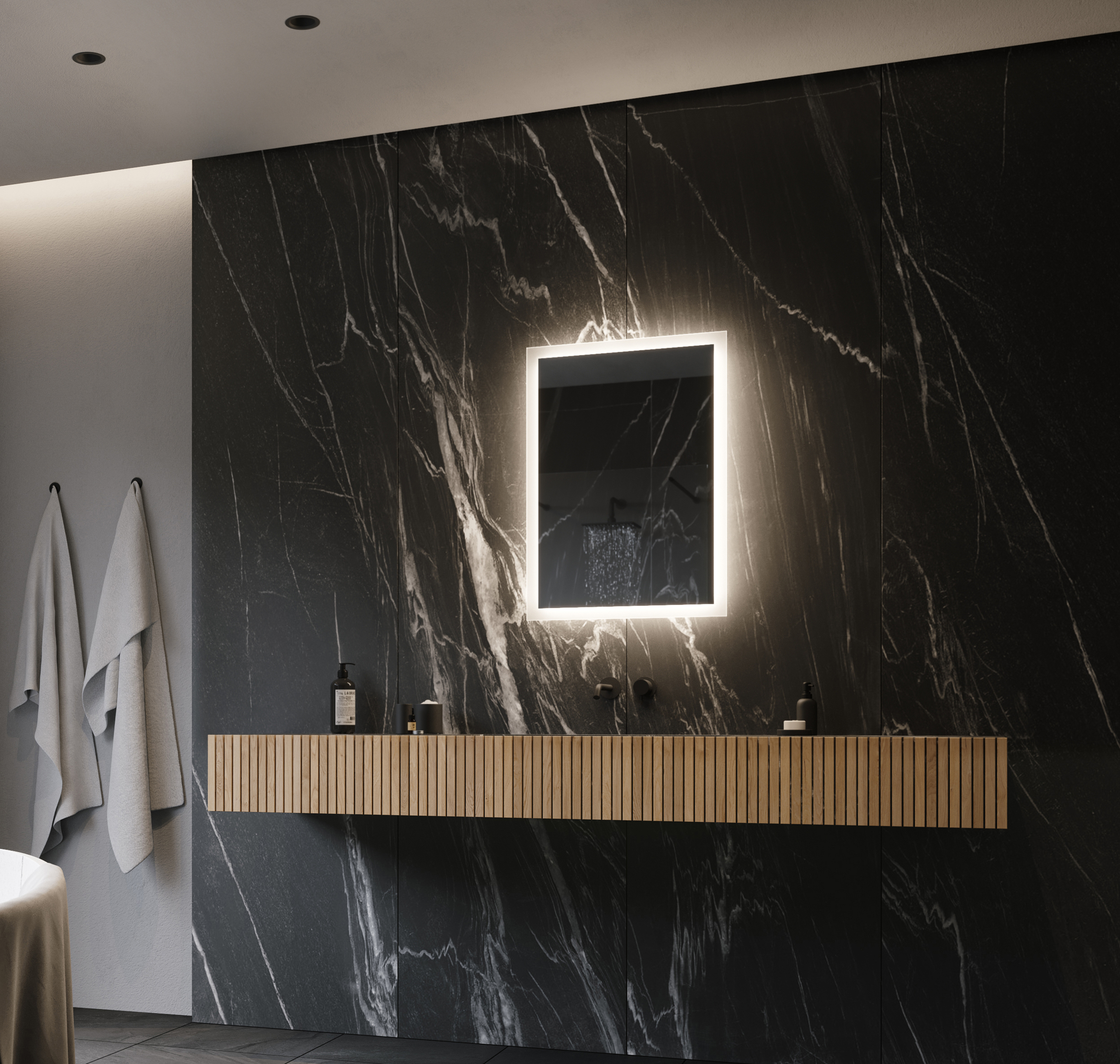 Rectangle backlit mirror cheap