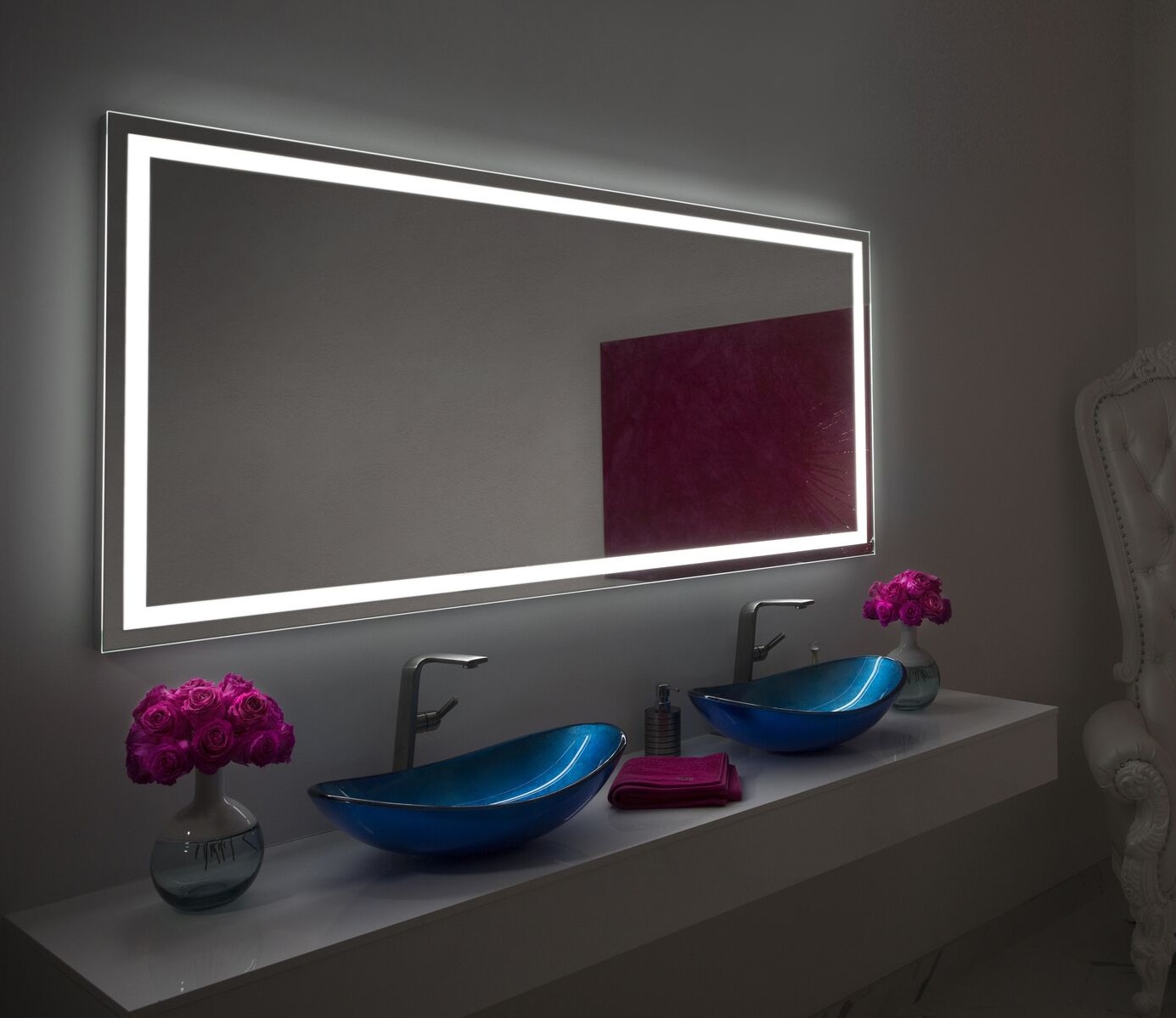 Dimmable Lighted Mirror Harmony 48 X 24