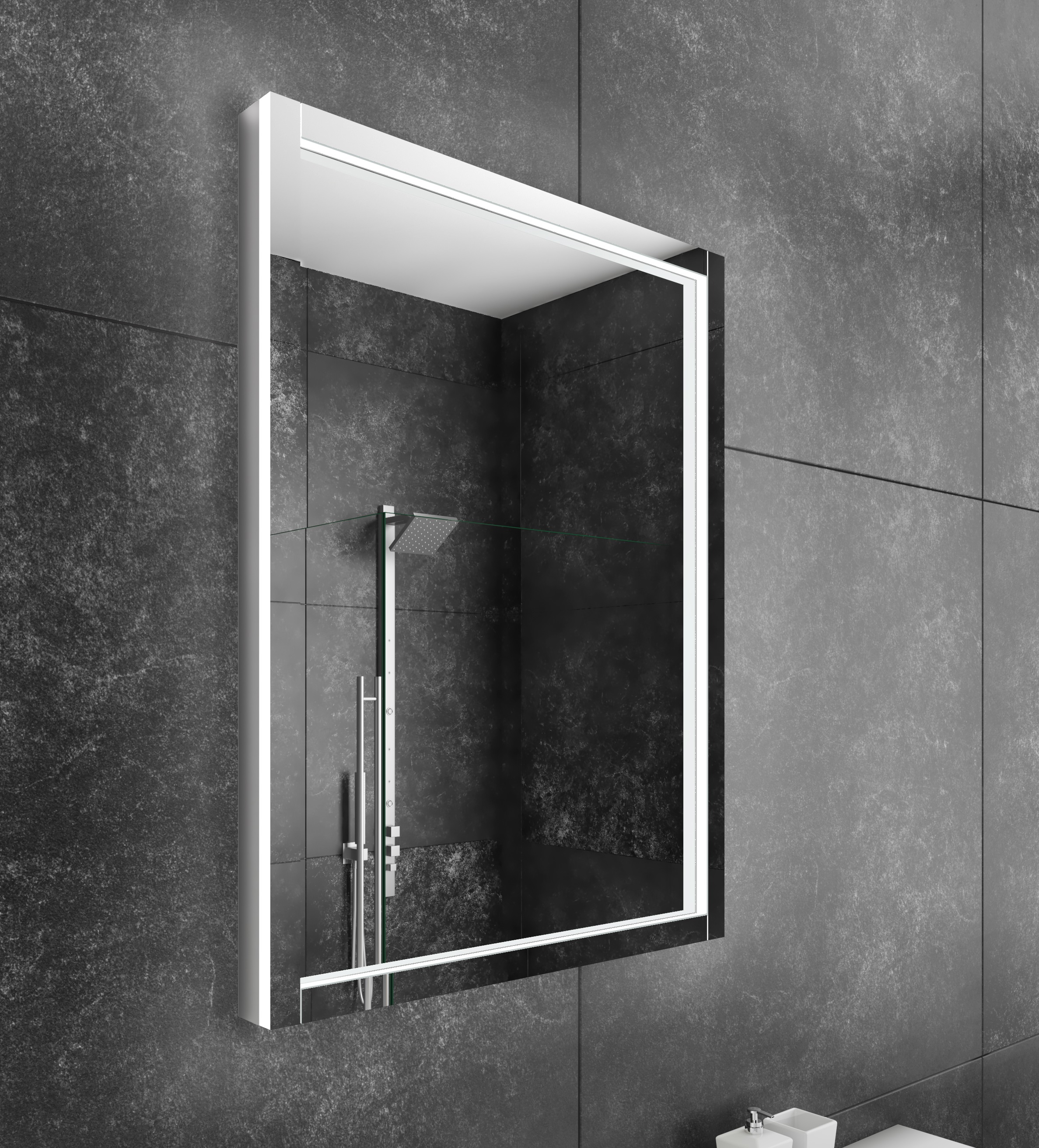 Ibmirror Modern Lighted Bathroom Mirror Backlit