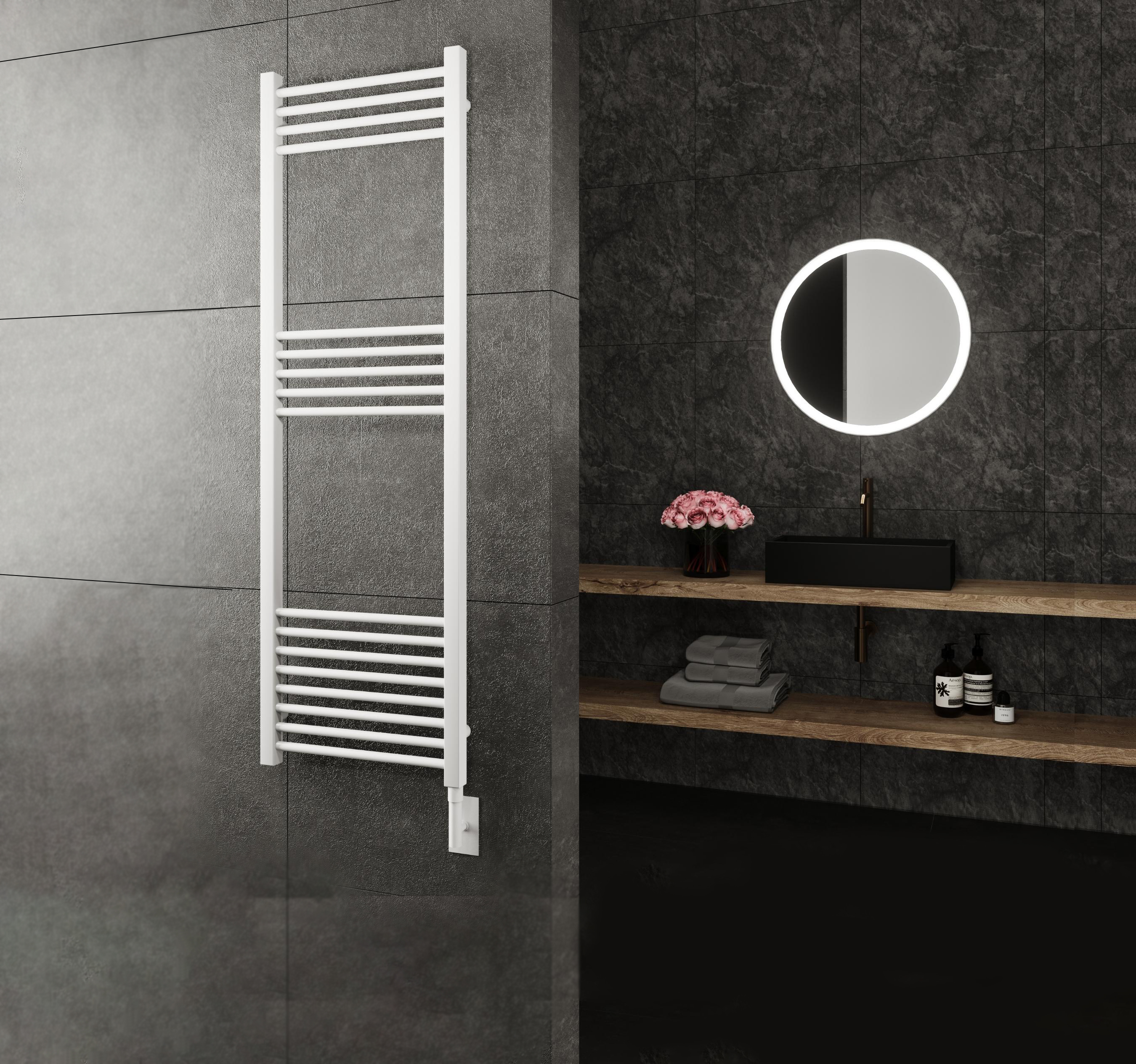 White towel heater deals