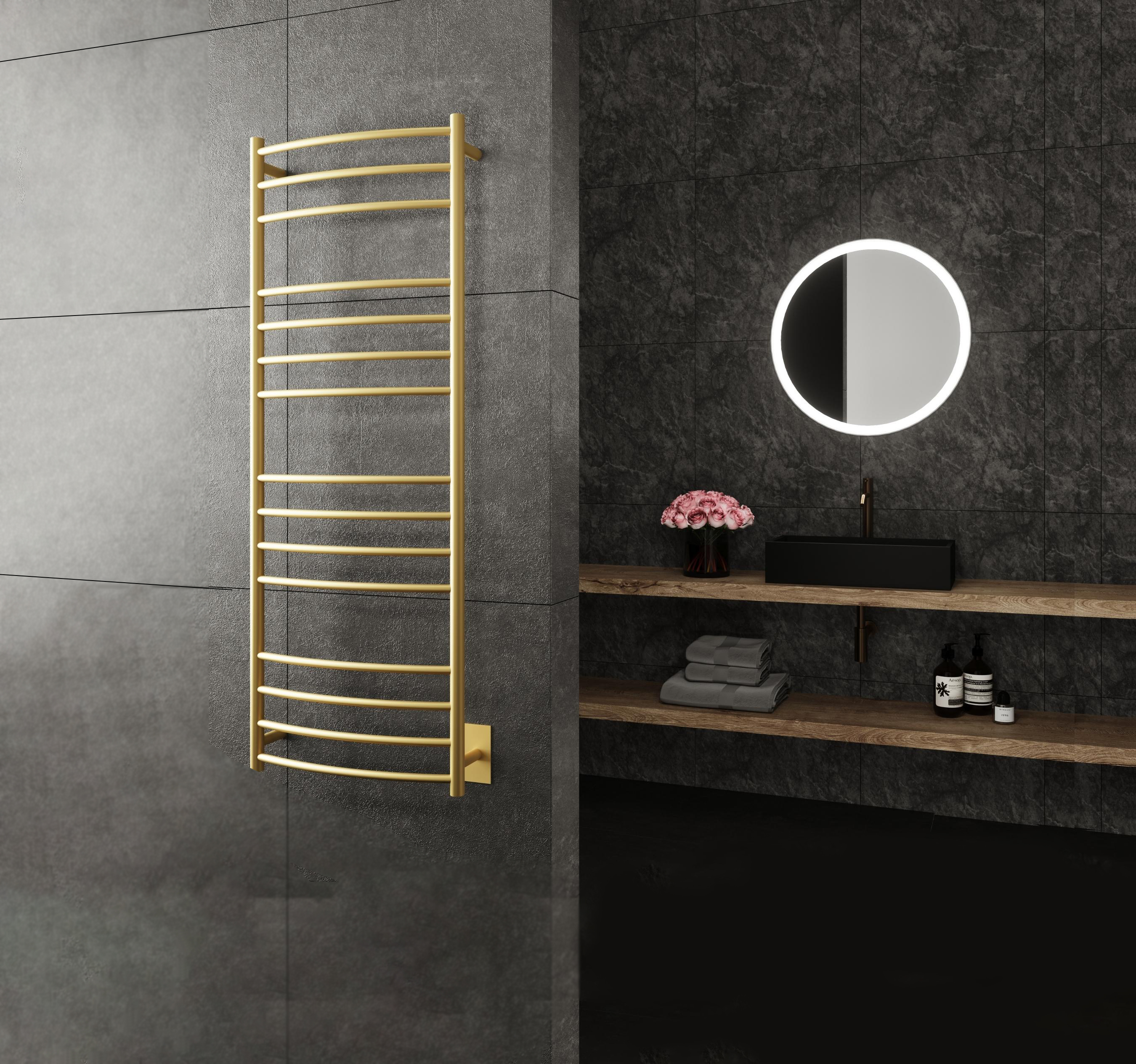 Gold towel rail 2025