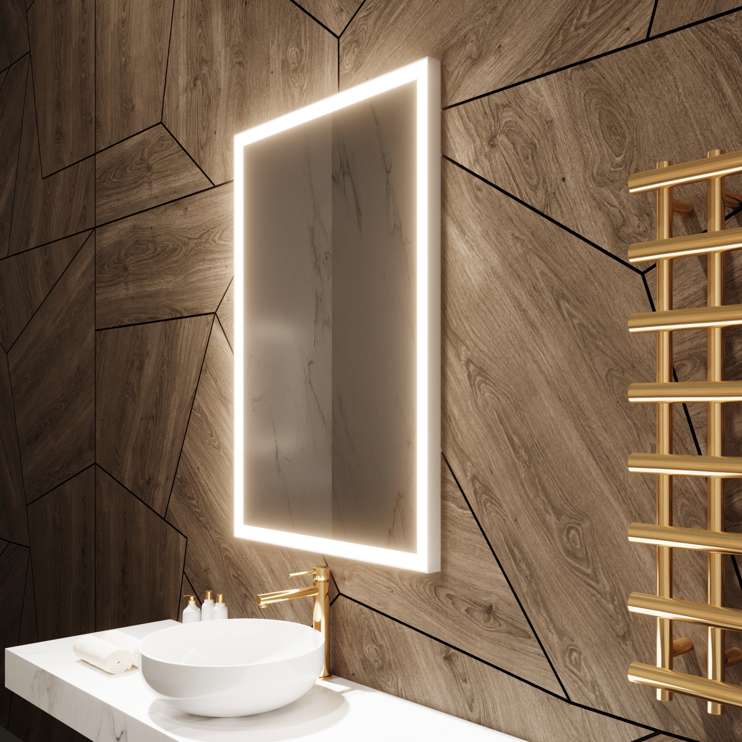 Bathroom Mirror With LED Lights