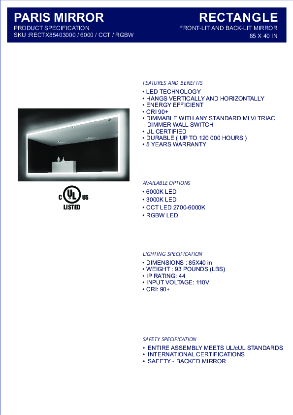 LED mirror