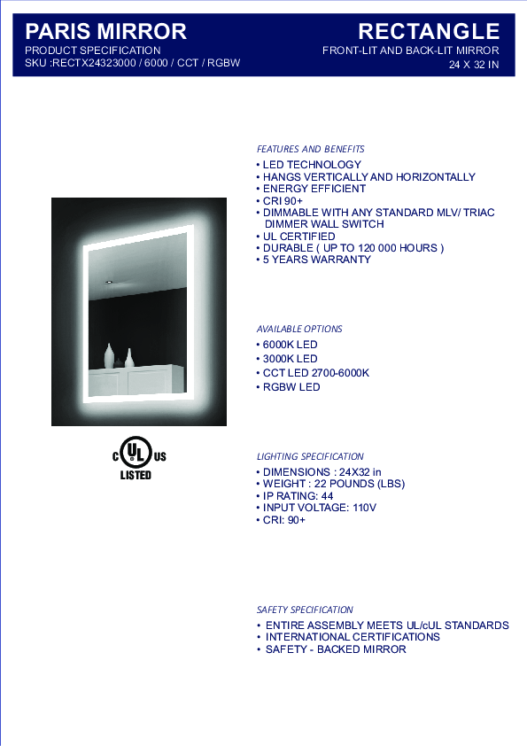 LED mirror