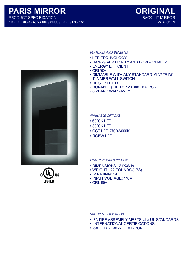 LED mirror