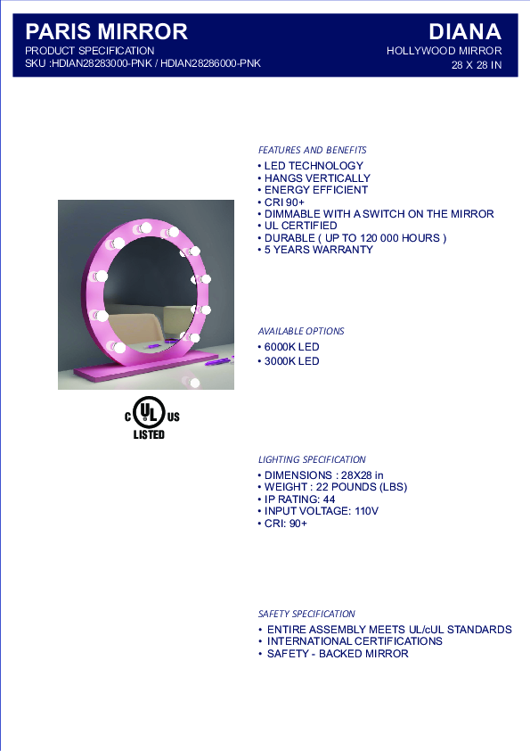 LED mirror