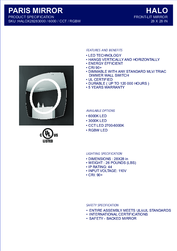 LED mirror