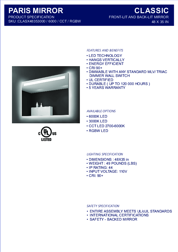 LED mirror