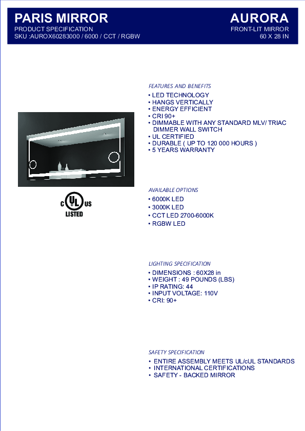 LED mirror