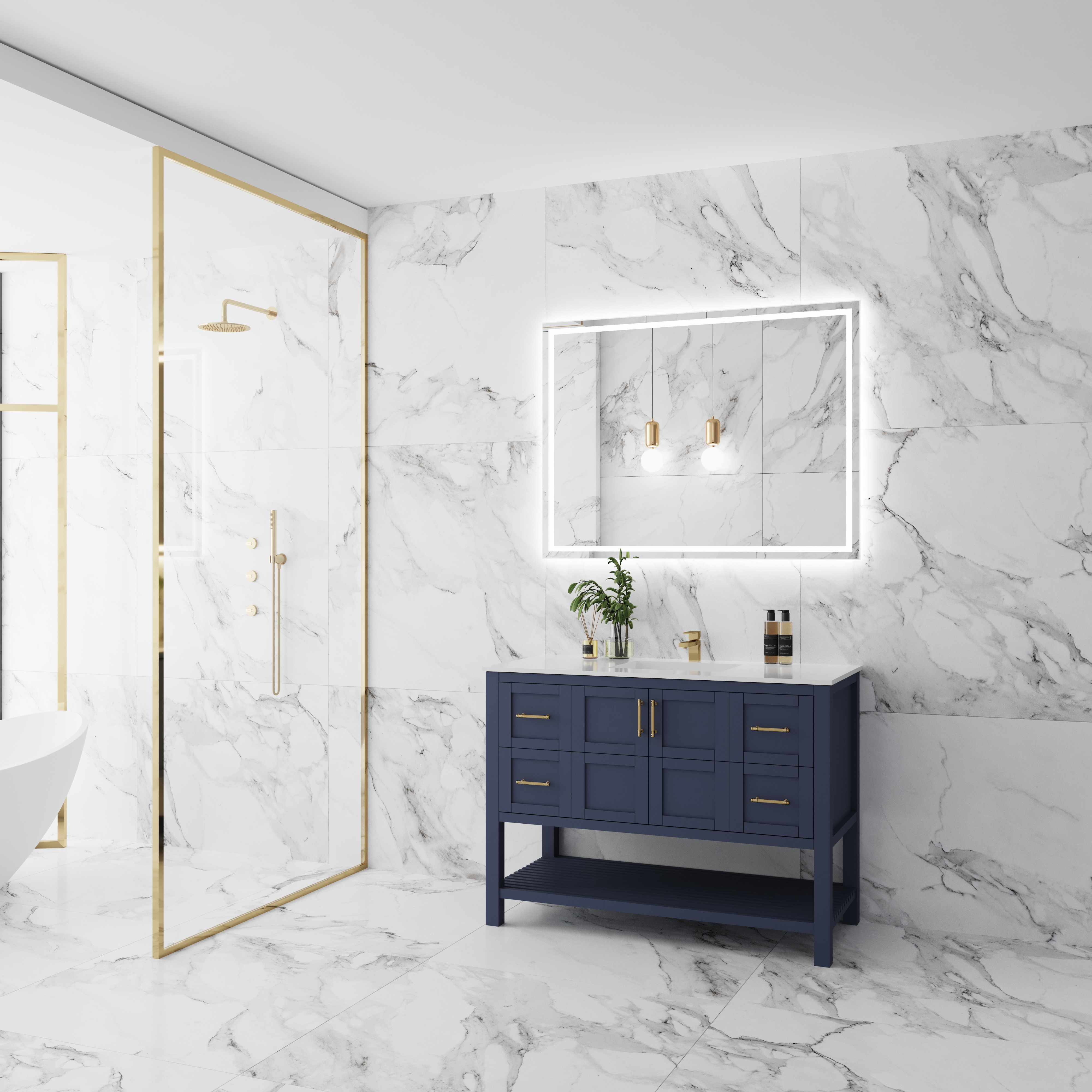 Omi single bathroom vanity 48 inch