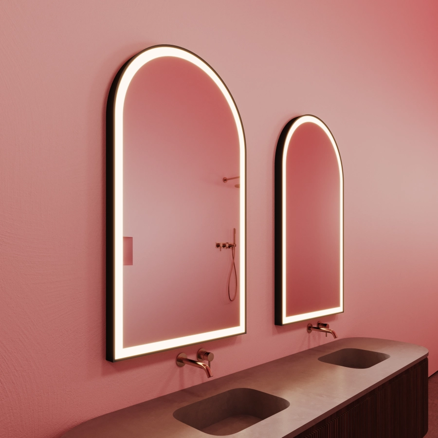 Vanity Led Mirror Chic Arch 36 x 60 Black