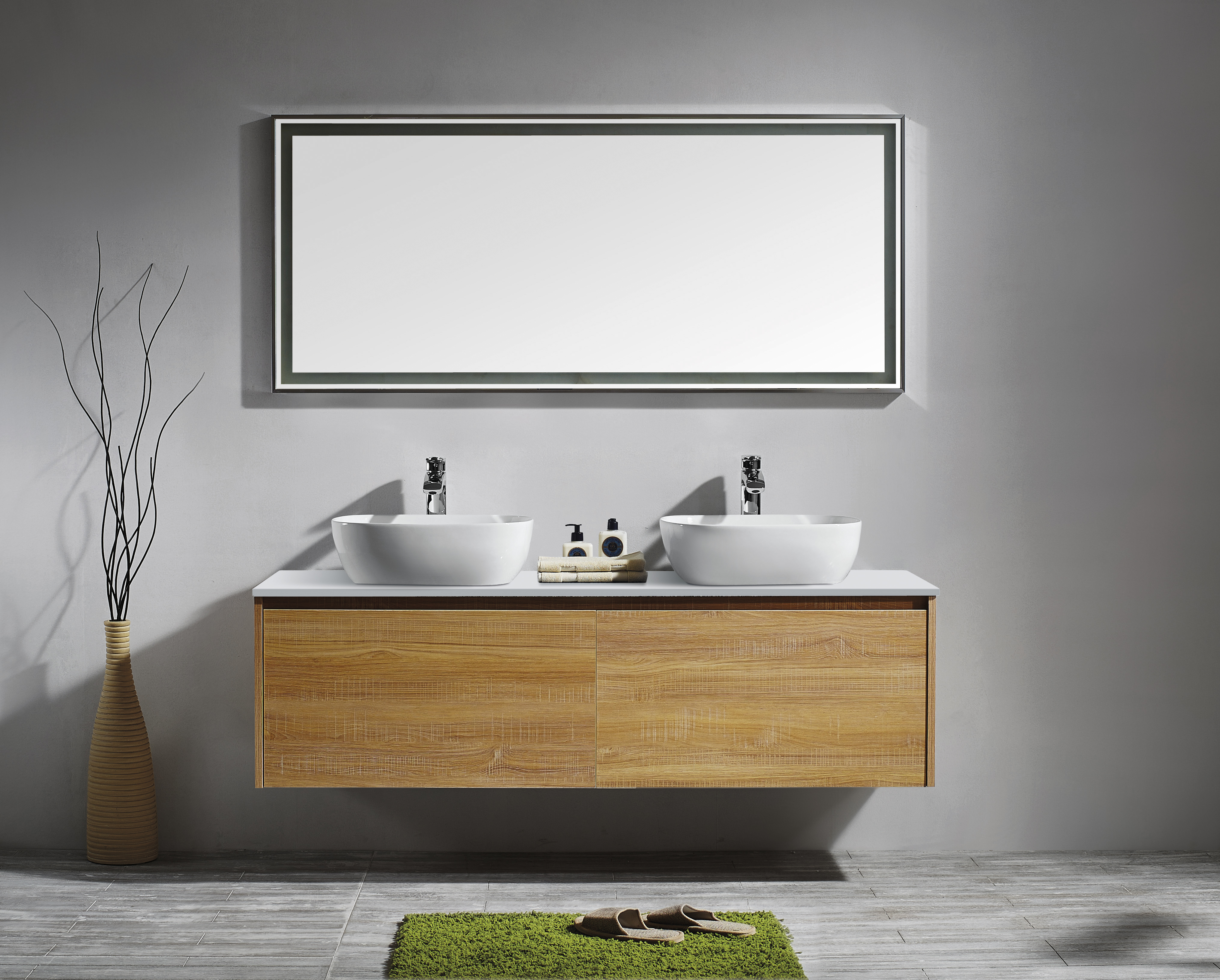 Backlit Bathroom Mirror, Vanity Mirror 60 Inch
