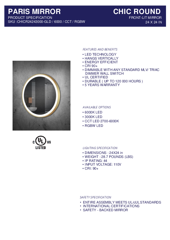 LED mirror