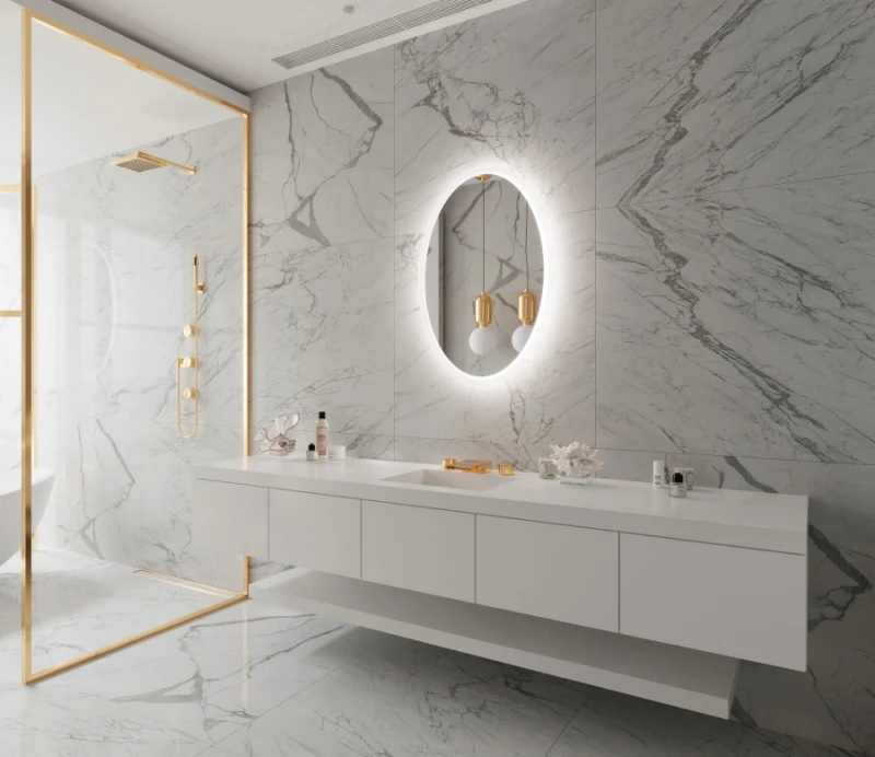 Oval Backlit LED mirror — IBMirror