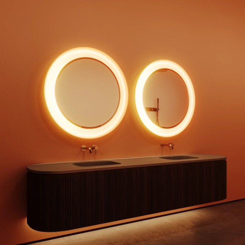 Disk LED mirror — Paris Mirror