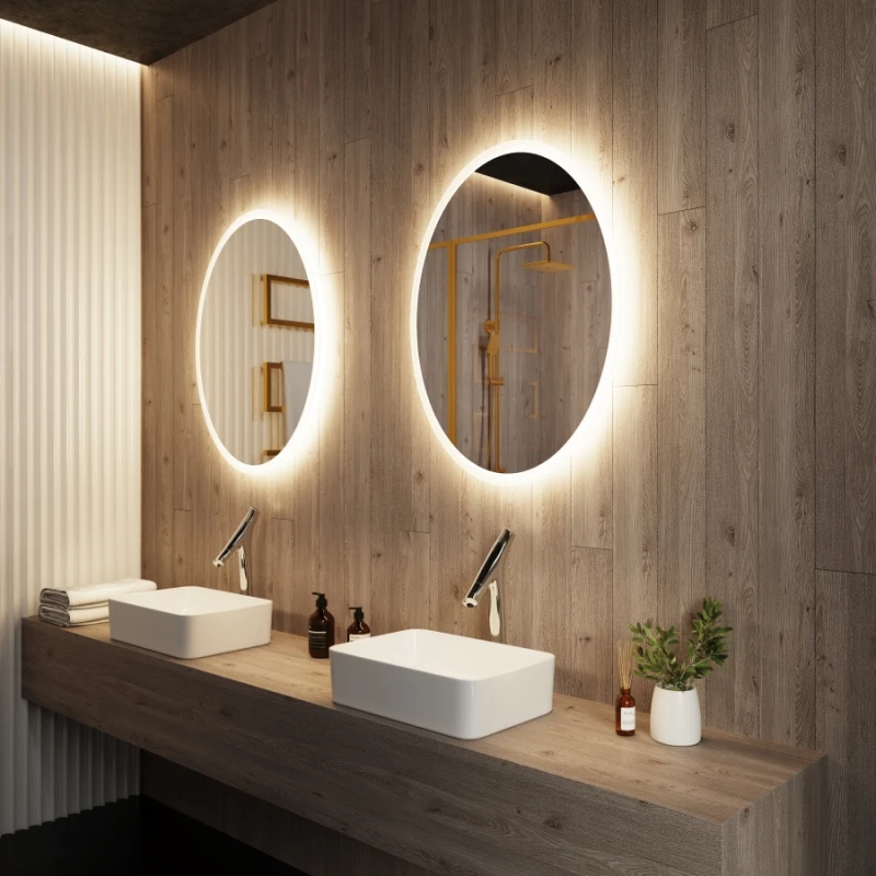 Oval Backlit LED mirror — IBMirror